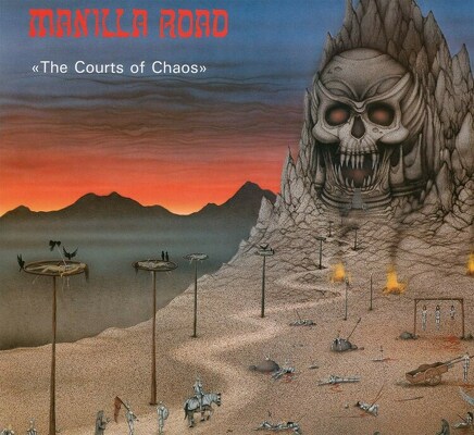 CD Shop - MANILLA ROAD THE COURTS OF CHAOS BLUE