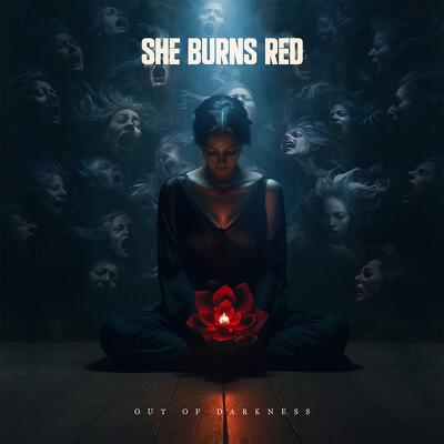 CD Shop - SHE BURNS RED OUT OF DARKNESS
