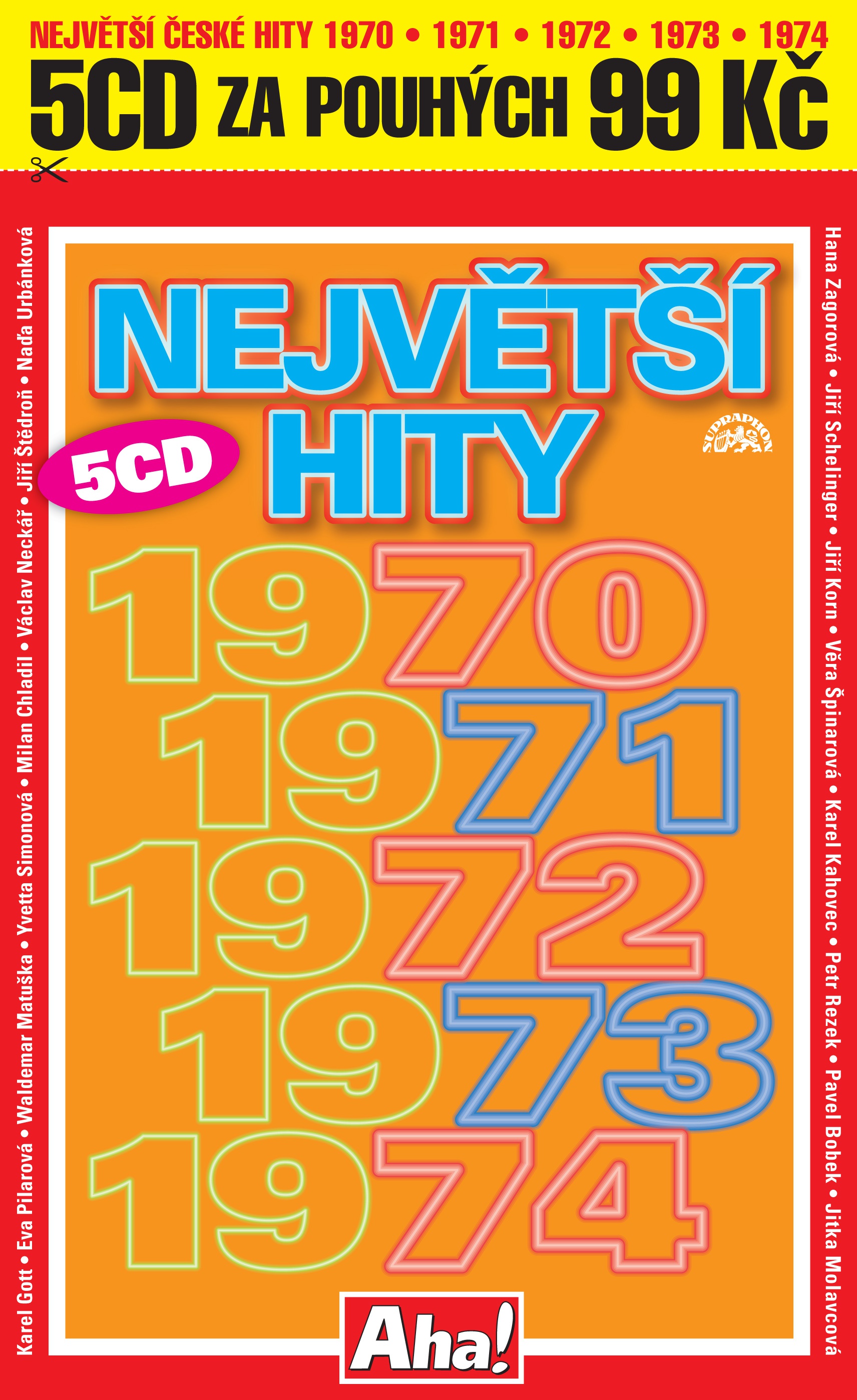 CD Shop - VARIOUS NEJVETSI HITY 1970 - 1974