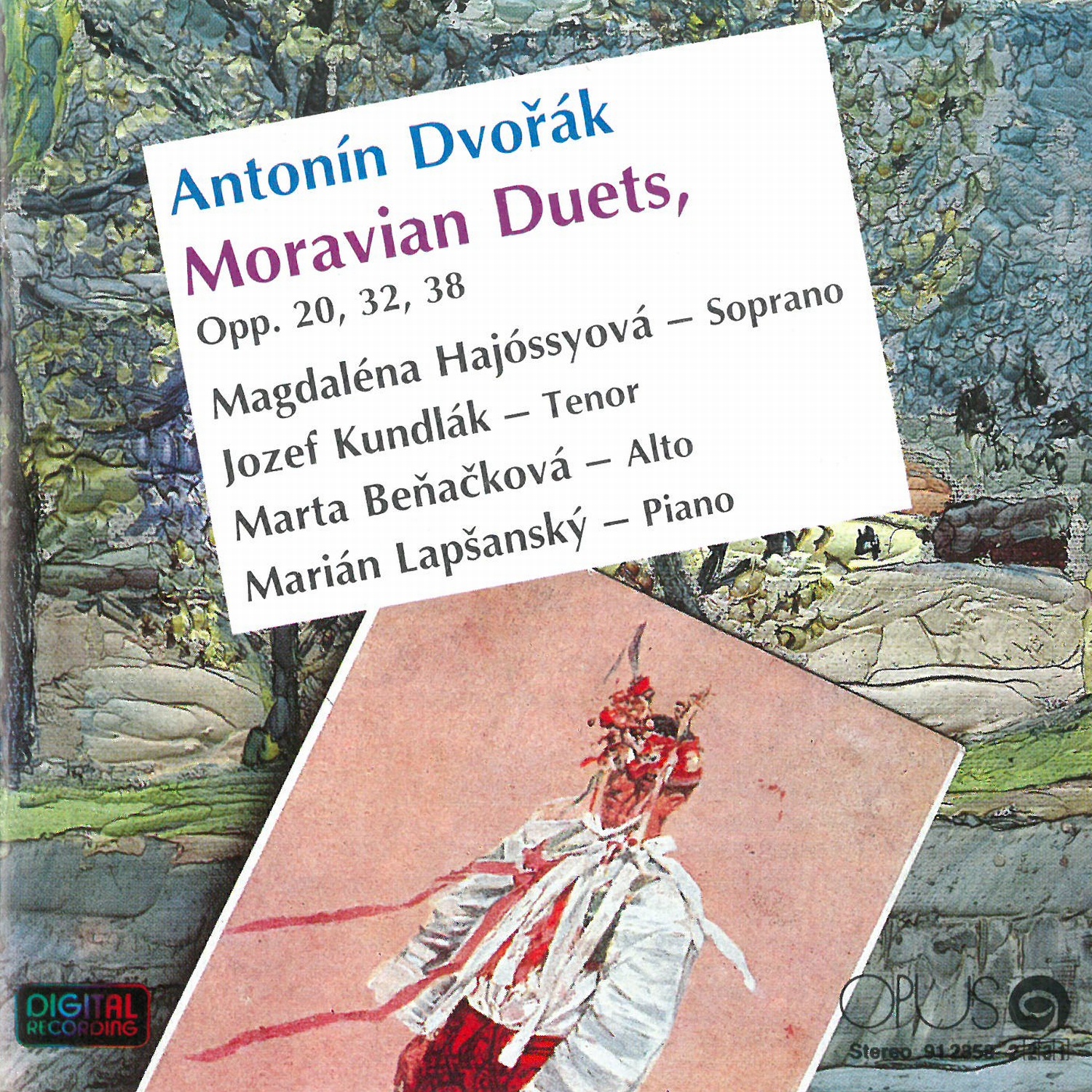 CD Shop - DVORAK, A. MORAVIAN DUETS
