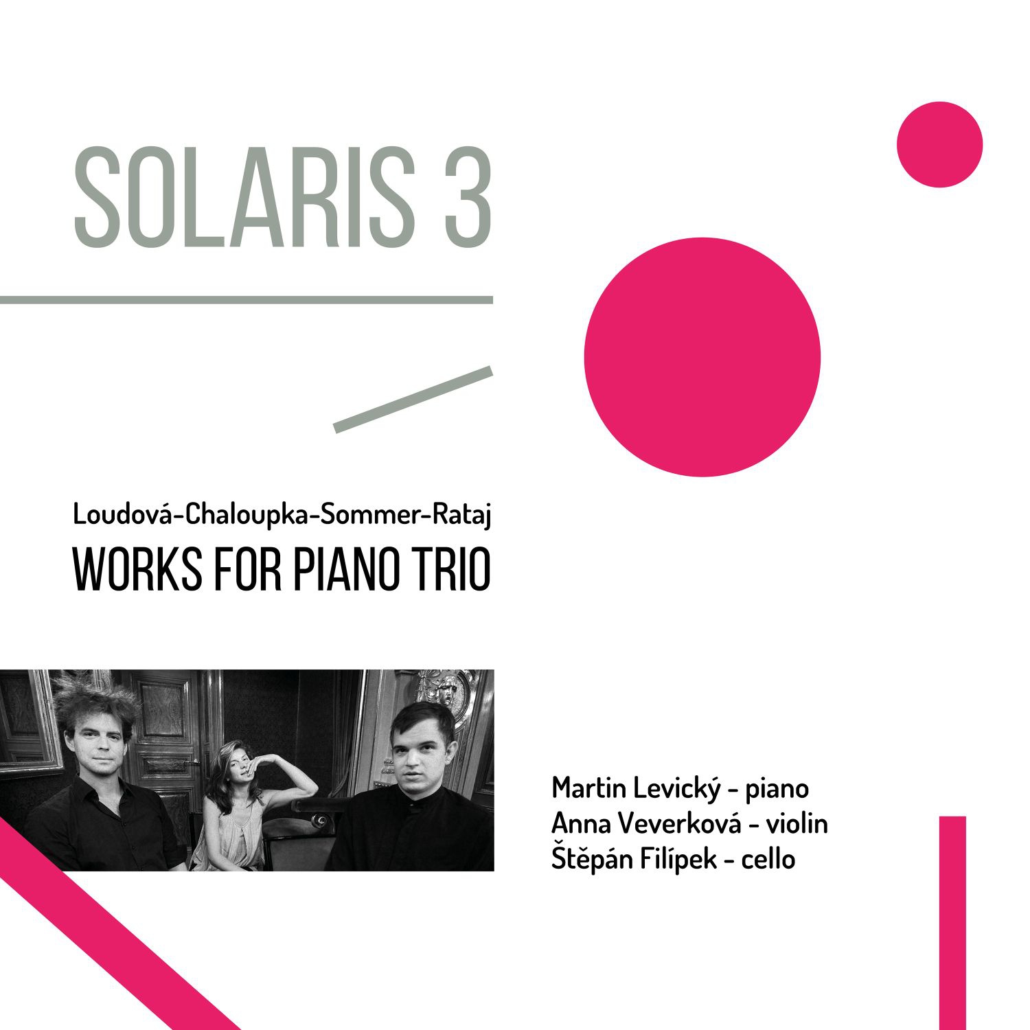 CD Shop - SOLARIS3 LOUDOVA, CHALOUPKA, SOMMER, RATAJ: WORKS FOR PIANO TRIO
