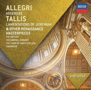 CD Shop - ALLEGRI/TALLIS MISERERE/LAMENTATIONS OF JEREMIAH & OTHER RENAISSANCE