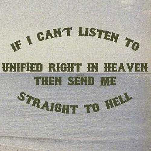 CD Shop - UNIFIED RIGHT STRAIGHT TO HELL