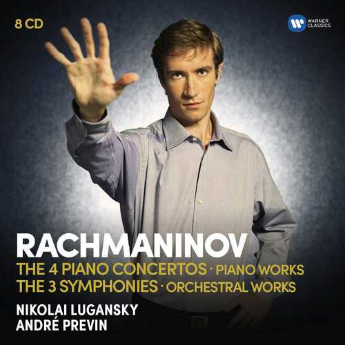 CD Shop - LUGANSKY, NICOLAI RACHMANINOV: THE FOUR PIANO CONCERTOS, PIANO WORKS, THREE SYMPHONIES AND ORCHESTRAL WORKS